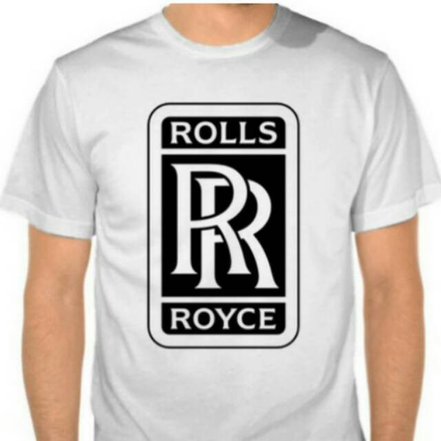 T-shirt - Kaos baju rolls royce white unisex fashion unisex