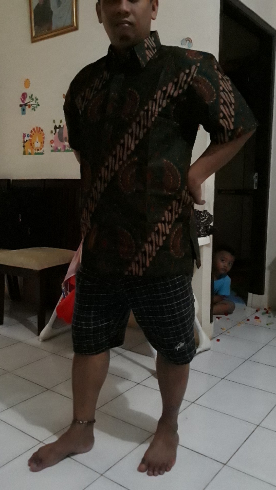 Parang Hijau Kemeja Batik Pria Lengan Pendek Atasan Batik Pria Lapis Furing Seragam Batik By Gba