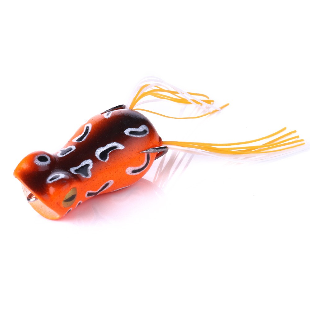 HENGJIA 6Pcs 5cm/12g Umpan Pancing Soft Frog Lure Ikan Bass Silicone Bait Topwater katak Bait Alat Pancing Tackle