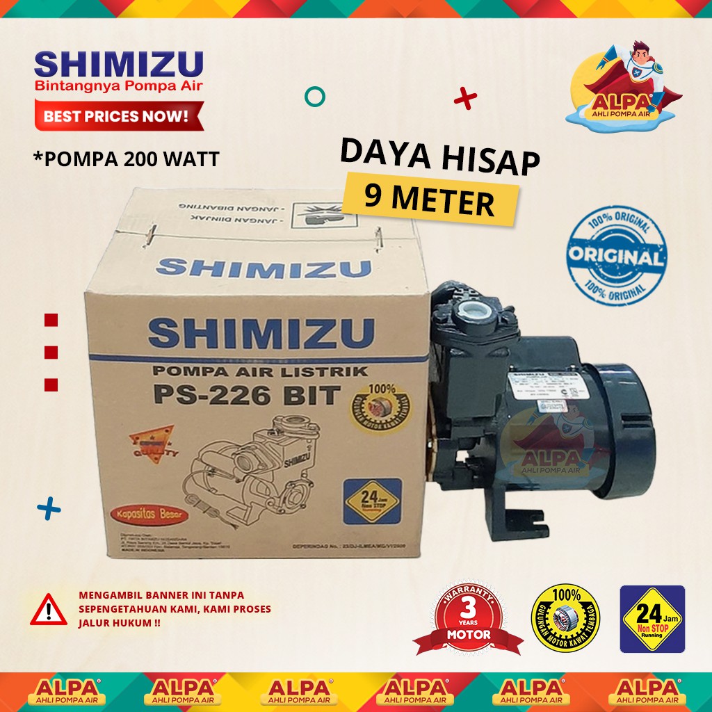 Pompa Air SHIMIZU PS-226 BIT