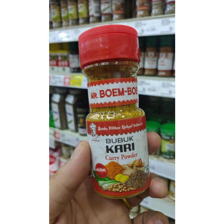 MR. BOEM-BOE BUBUK KARI/ CURRY POWDER/ BUBUK MURNI TANPA CAMPURAN 50 GRAM