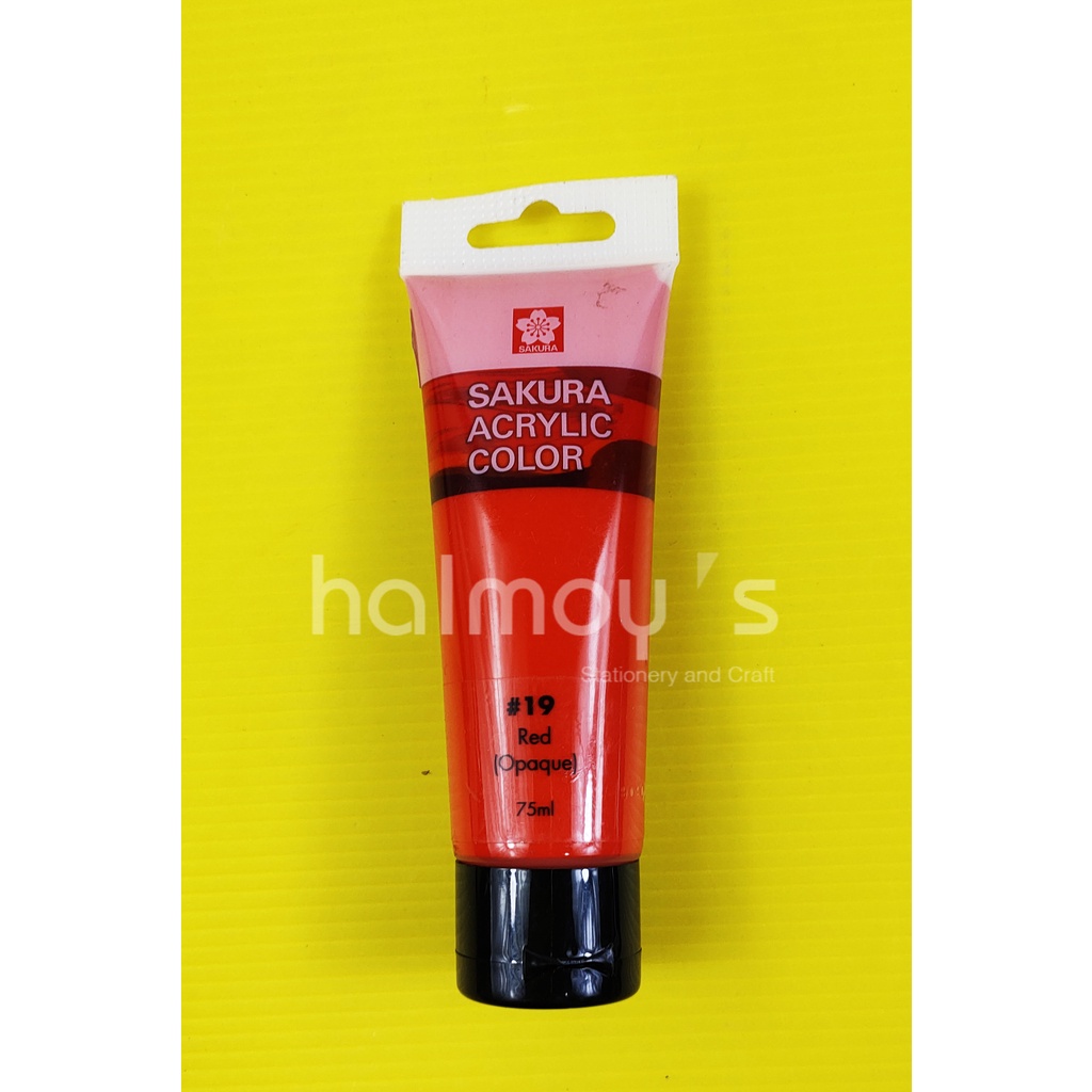 

CAT AKRILIK / ACRYLIC COLOUR SAKURA 75 ML RED #19