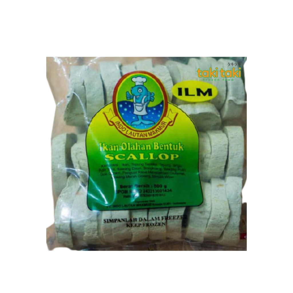 

Ilm Scallop, Olahan Ikan Bentuk Scallop, Snack Olahan Ikan, Tempura Scallop kemasan 500gram