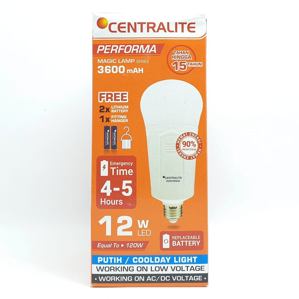 CTL Performa Premium 3600mAH Lampu Led Emergency 12W Putih / Lampu Magic / Lampu Ajaib / Magic Lamp