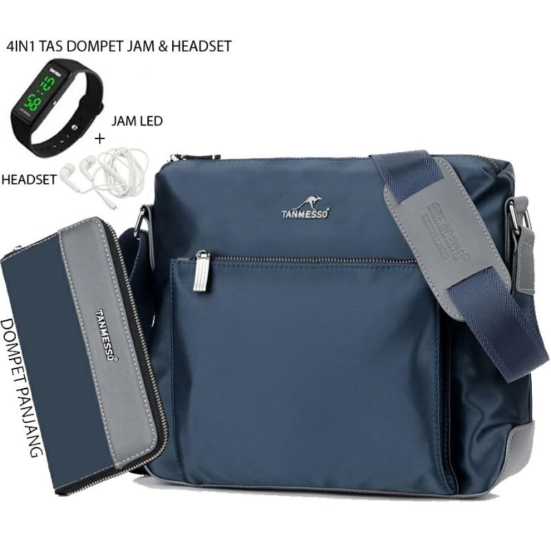 5in1 tas bonus jam tangan/tas pria/tas wanita