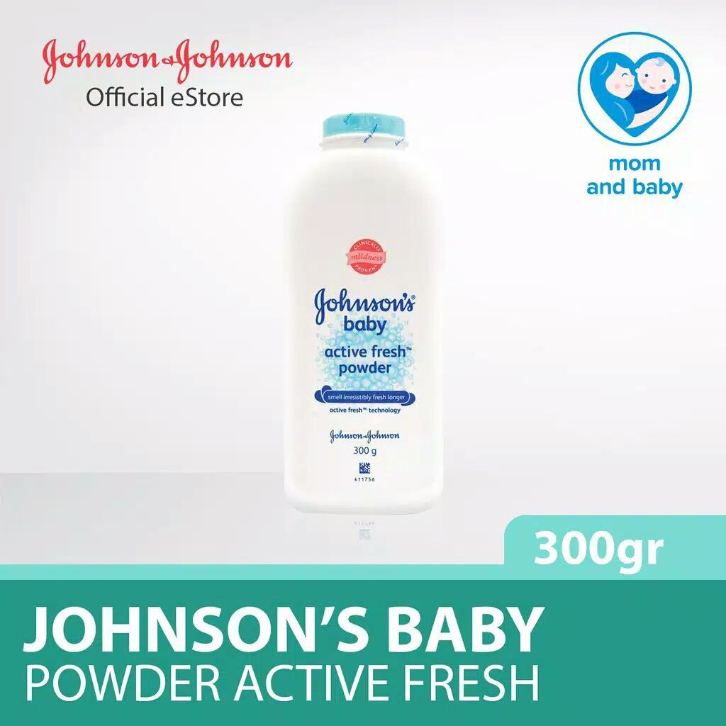 JOHNSONS POWDER ACTIVE FRESH 300GR