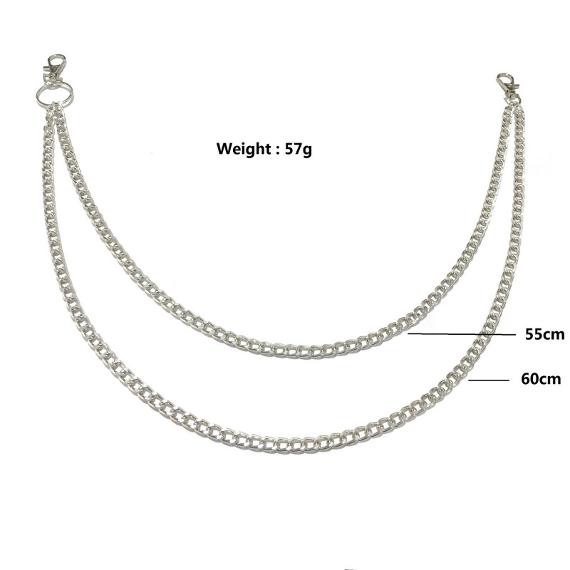 Hip-hop Punk Metal Chain Waist Chain Jeans Chain Accessories Pendant