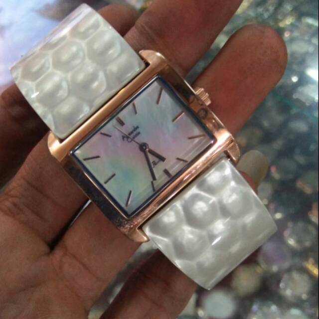 JAM TANGAN WANITA ALEXANDRE CHRISTIE PUTIH GOLD AC ORIGINAL