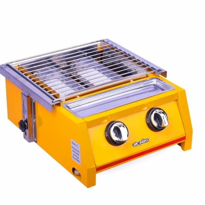 NIKO NK GR2 -LPG BBQ Grill Gas Stove 2 Burner - Panggangan Tanpa asap