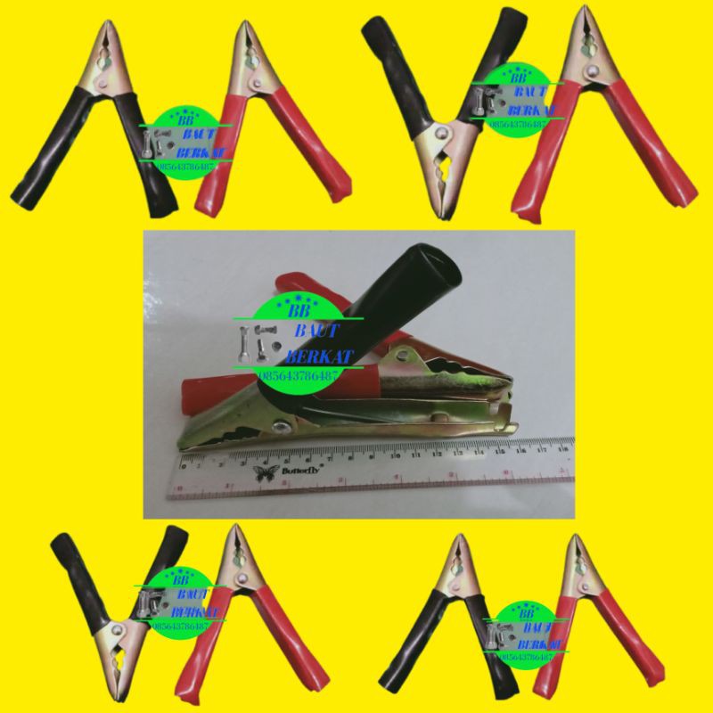 jepitan aki besar jepitan aki jumbo penjepit aki besar 1Set 16Cm jepit aki besar capit buaya besar