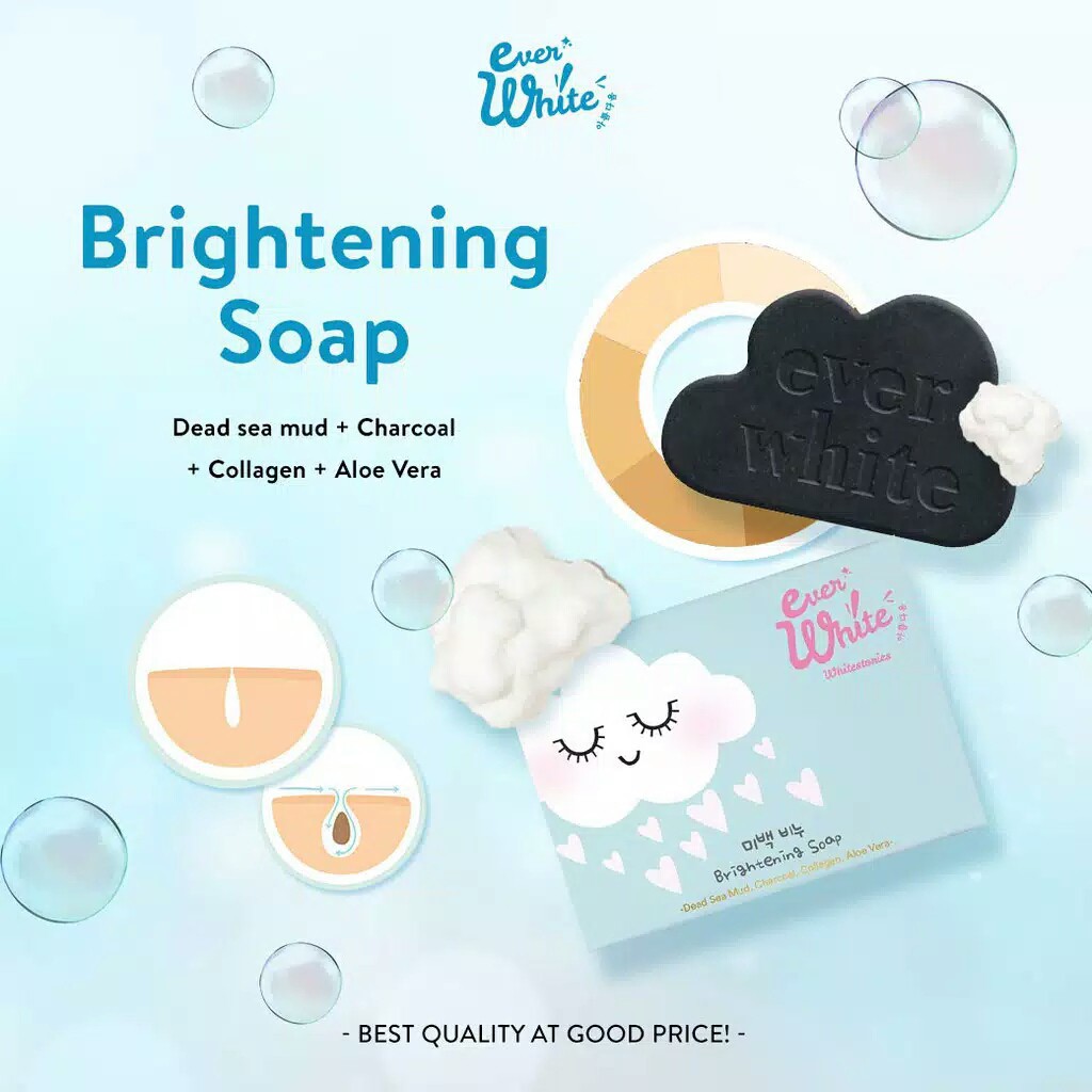 ✨ AKU MURAH ✨Ever White Brightening Bar Soap ORIGINAL / BPOM