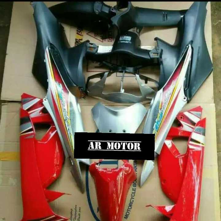 FULL BODY HALUS KASAR SUPRA FIT NEW / FIT X / FIT S MERAH SILVER