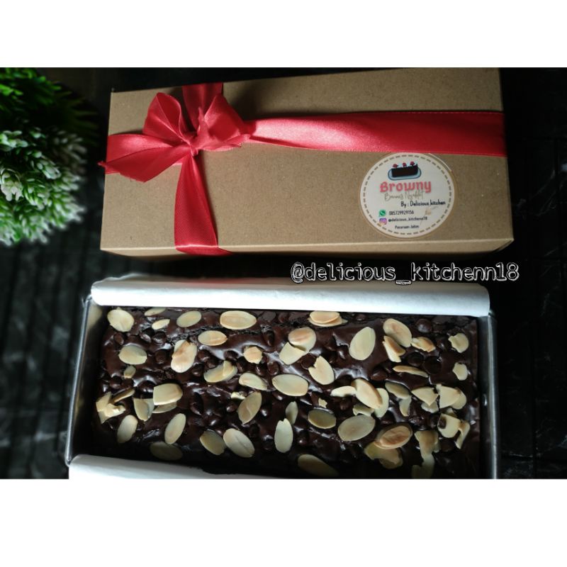 

Fudgy brownies ukuran 22x10