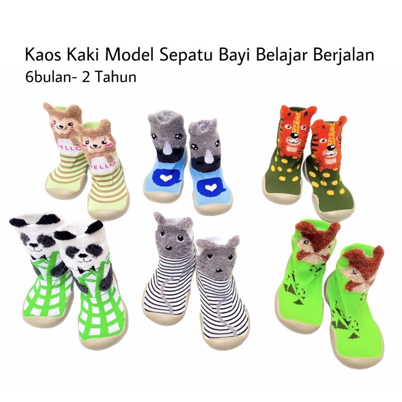 Kaos Kaki Sepatu Bayi Balita Alas Karet Antislip Skider Prewalkers Shoes Baby / Sepatu Bayi