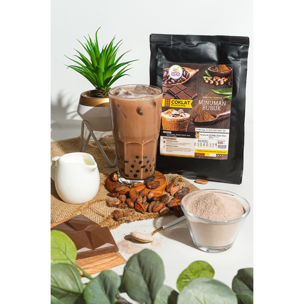 

bubuk minuman GPD hitam serbuk minuman kekinian golden 500 gram