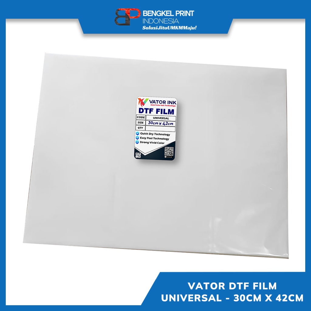 PET FILM DTF VATOR UNIVERSAL 30CM x 42CM | 1 LEMBAR