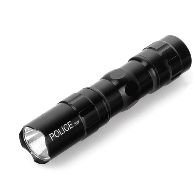 Lampu Senter Torch Flashlight LED Emergency Anti Air Baterai AA