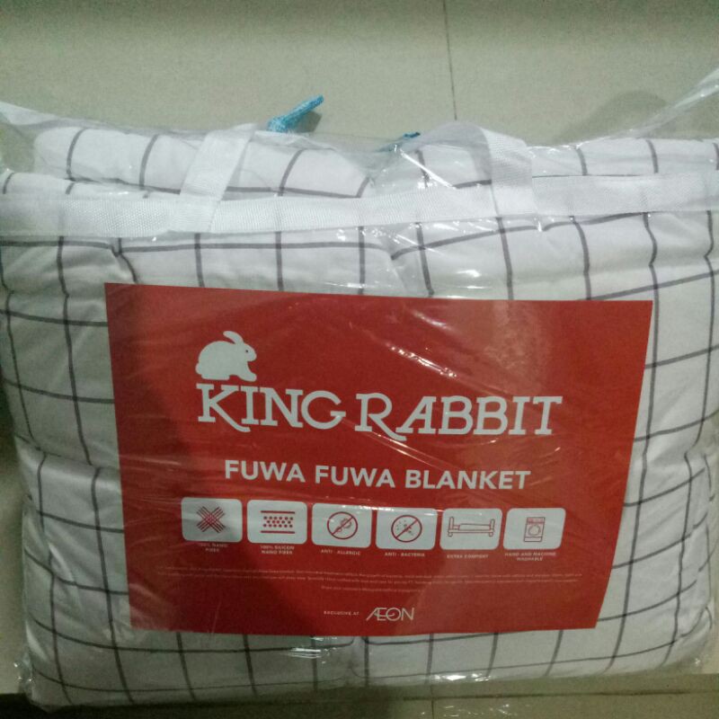 King Rabbit Fuwa-Fuwa Blanket Uk 150x200cm