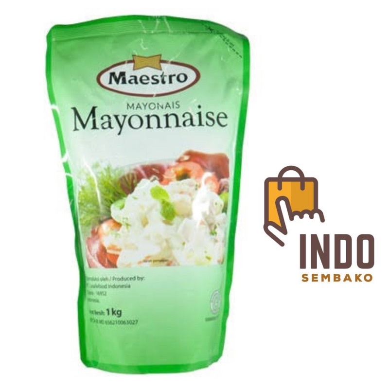 

mayonnaise maestro 1kg pouch / Saus Mayo Maestro 1kg / Mayonnaise mayonais