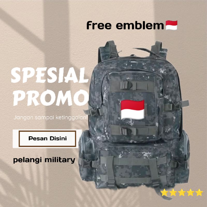 Tas ransel army Doreng Navy seal/Tas punggung pria511/Tas model Gultor/Tas touring/Tas Gunung