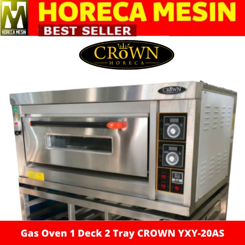 Jual oven gas 1 deck 2 tray YXY 20 AS / Oven Deck Crown Horeca