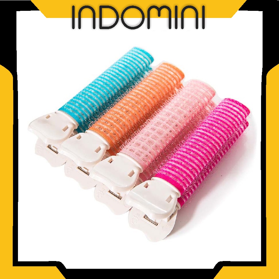 INDOMINI R688 Roll Rambut Jepit Poni Korea Heatless 2pcs | Hair Style Curling Tube/Rol Rambut Import