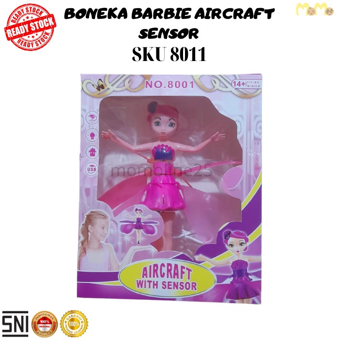 BONEKA ANAK BARBIE AIRCRAFT SENSOR BISA TERBANG MURAH SKU 8001
