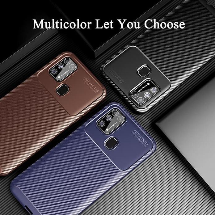 Casing Case Softcase Samsung M31 Silikon Autofocus Carbon TPU