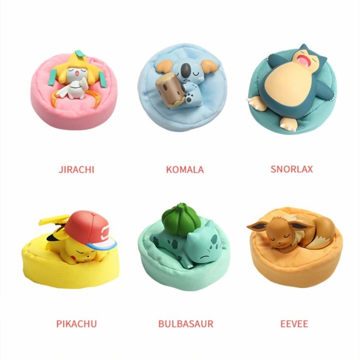 Pokemon Starry Dream Series Figure (Pikachu, Eevee, Komala, Bulbasaur, Snorlax, Jirachi)