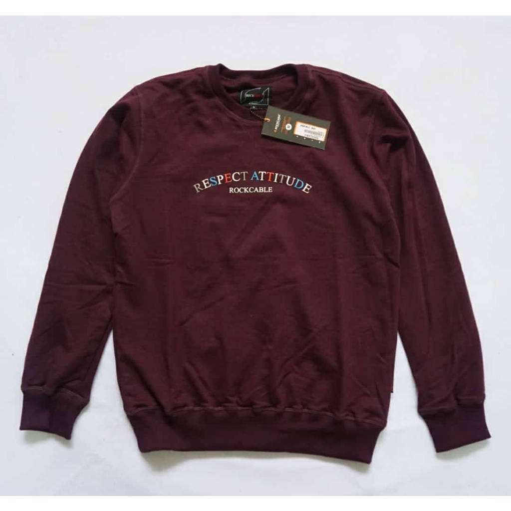 Sweater Pria Distro Flece Tebal Sweatshirt  Original rockcable BEST - SELLER