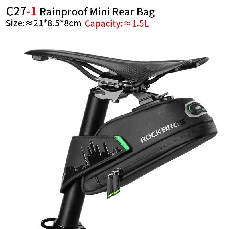 Rockbros Tas Barang Sadel Belakang Sepeda Waterproof Bag 1.5L