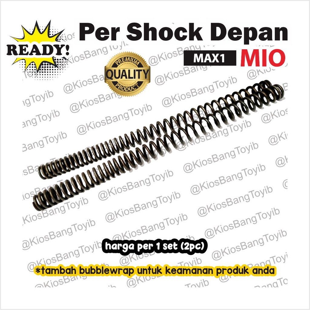 (2pc) Per Ver Shock Skok Depan Yamaha MIO  (MAX1) Panjang 26cm