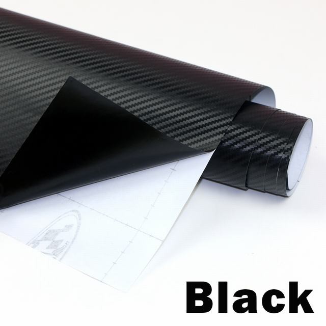 Stiker Vinyl Carbon Fiber Mobil 3D 127 x 30 CM