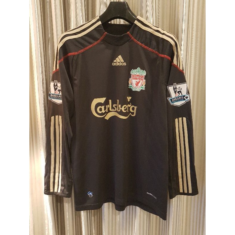 Jersey Cowok Retro Liverpool Away 2009/2010 LongSleeve (lengan panjang)