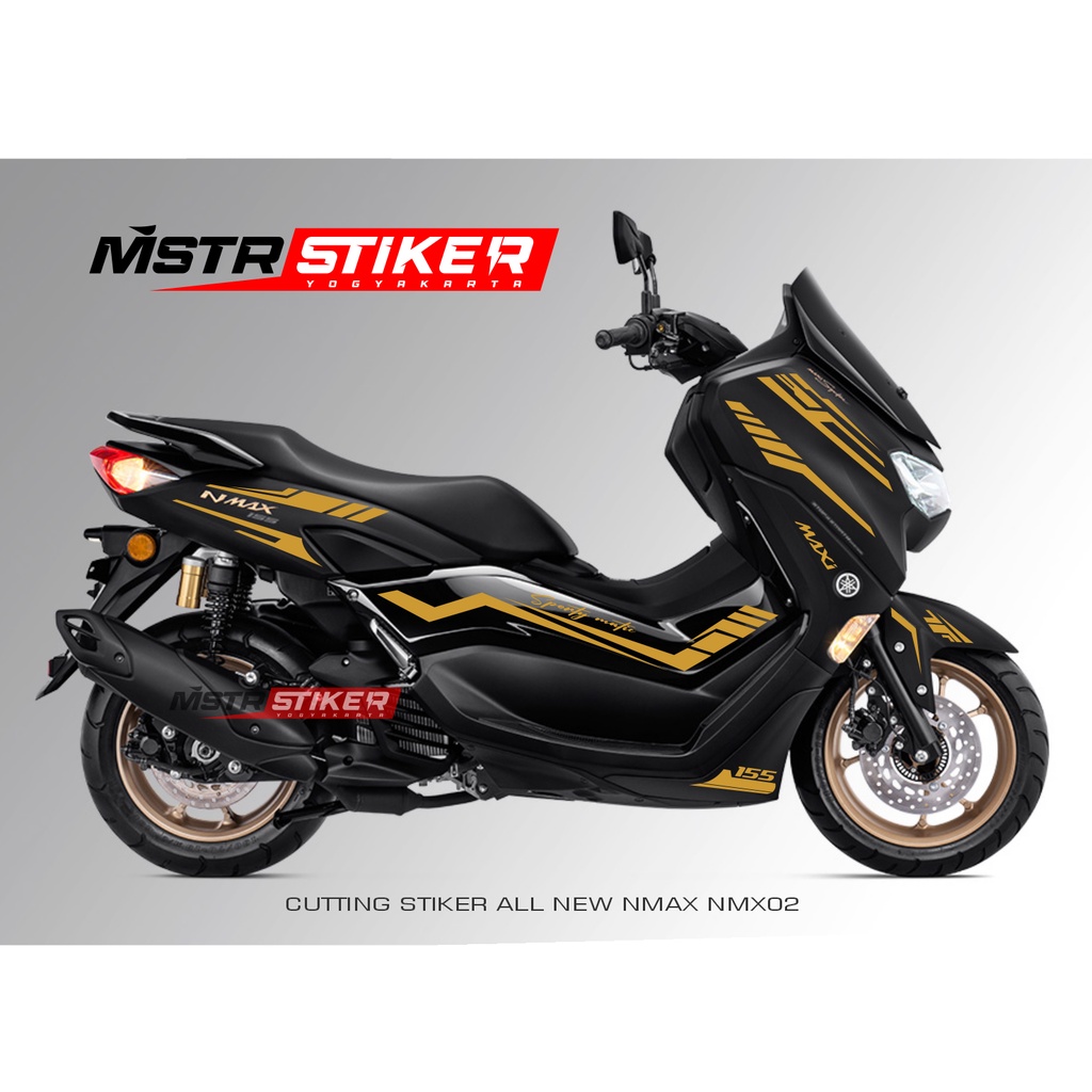 CUTTING STIKER NMAX NEW 2021 WARNA GOLD NMX02