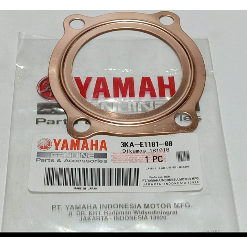 PAKING BLOK ATAS RX KING ASLI / PAKING CYLINDER SILINDER HEAD RX KING ORI YGP 3KA E1181 00