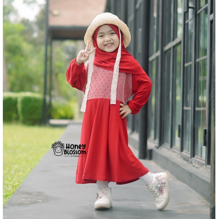 HONEYBLOSSOM gamis bayi perempuan cantik / gamis bayi perempuan 1 tahun alesha series