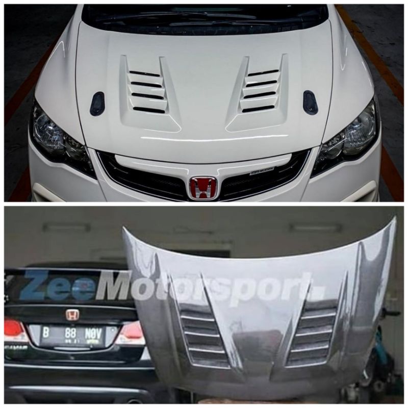 Kap carbon js racing civic fd