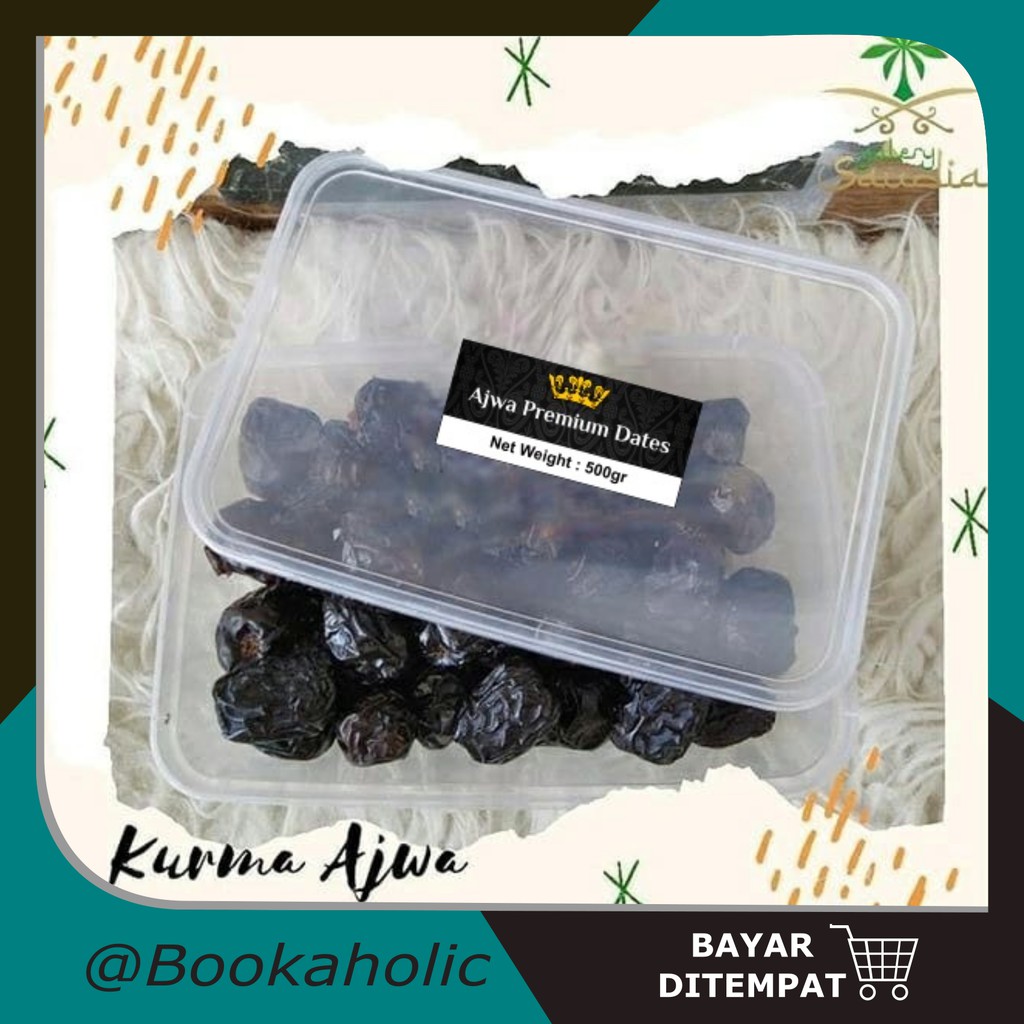 

Kurma Ajwa 500 Gram - Kurma Nabi - Kurma Ajwa Madinah Premium Dates