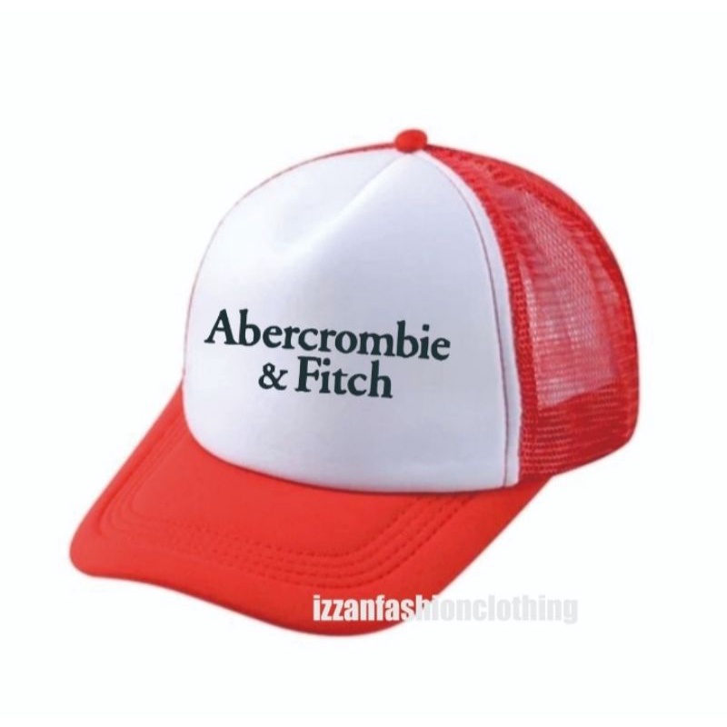 Topi trucker jaring premium custom abercrombie and fitch