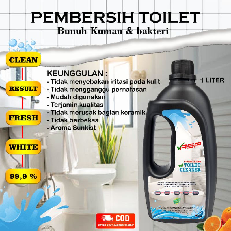 PEMBERSIH TOILET KERAK KERAMIK PORSELEN KAMAR MANDI SANGAT AMPUH ORIGINAL ASP