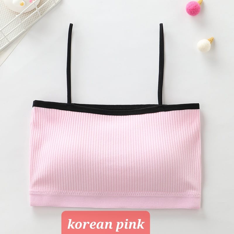 KOREAN MINISET PAKAIAN DALAM ANAK REMAJA SD SMP SMA CASUAL IMPOR KEMBEN CROP TOP