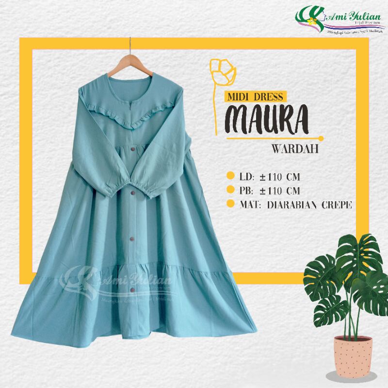 midi dress hijab terbaru