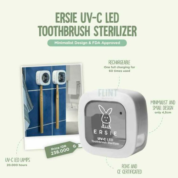 ERSIE Wand portable UV disinfector pocket steril sterilizer uvc handy toothbrush sikat gigi led