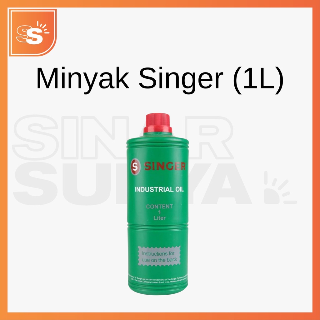 Minyak Pelumas Oli Mesin Jahit Merek Singer isi 1L / Oli Mesin Jahit Singer