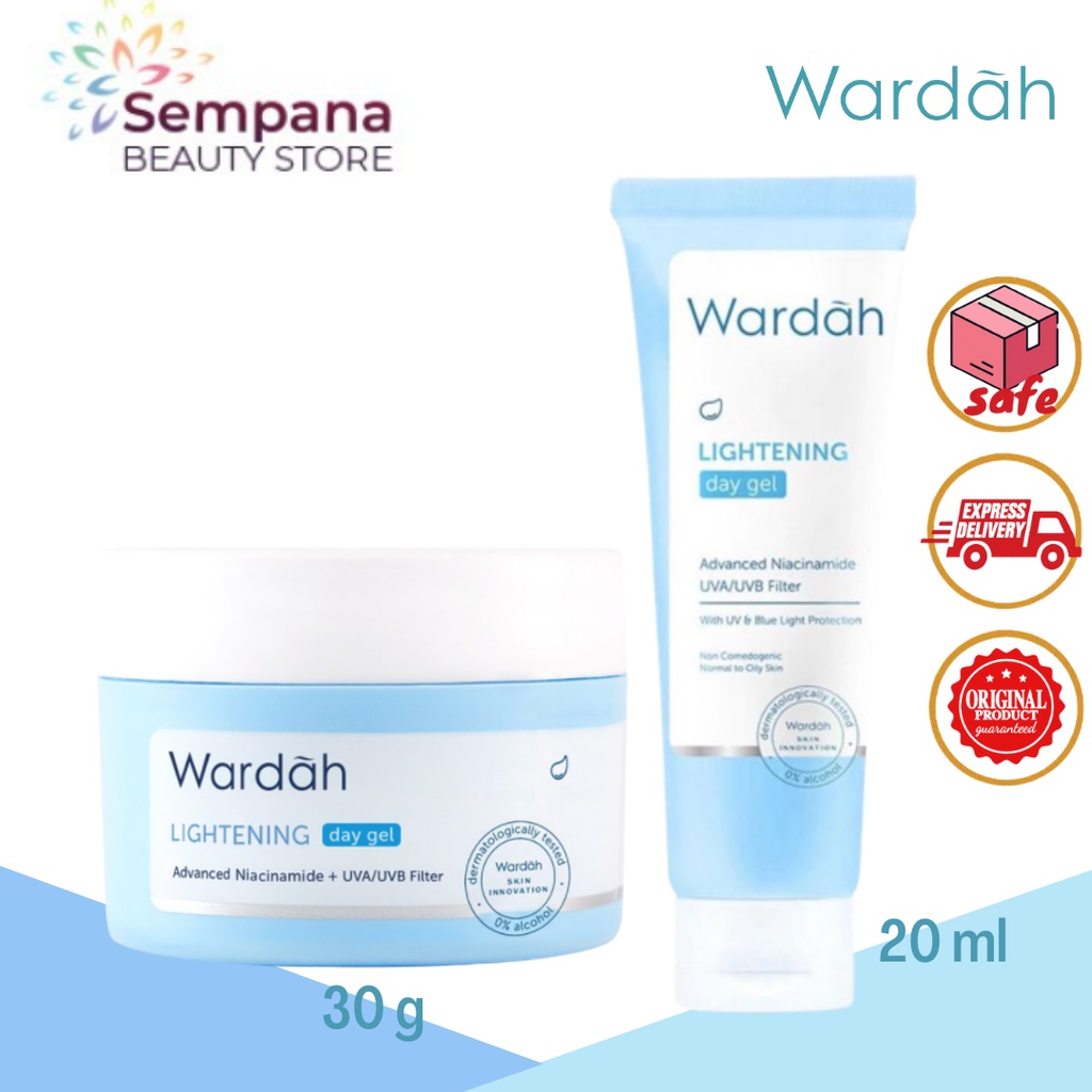 Jual Wardah Lightening Day Gel 20 ml & 30 gr Moisturizer Shopee