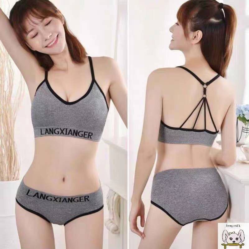 bra sport push up lang xianger tanpa kawat /bra seamless tanpa kawat bra sport bra gym fitness