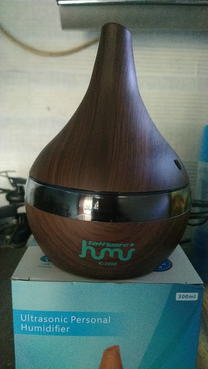 [promo] Taffware Air Humidifier Diffuser Aromaterapi Wood Grain 300ml - Humidifier Ultrasonic