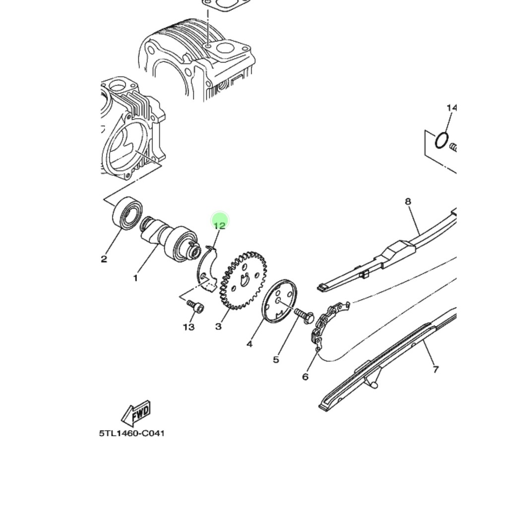 BESI PLATE PLAT TAHANAN NOKEN AS GIGI SENTRIK KETENG VEGA ZR RR LEXAM JUPITER Z NEW 115 ROBOT ORI YGP 5LW-E111F-00