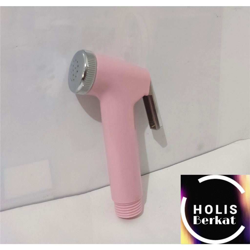 Kepala Jet Shower PVC / Head Shower Cebok Closet Toilet WC Pink